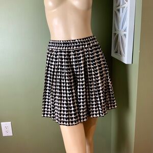 Zara basic valentines heart skirt size small